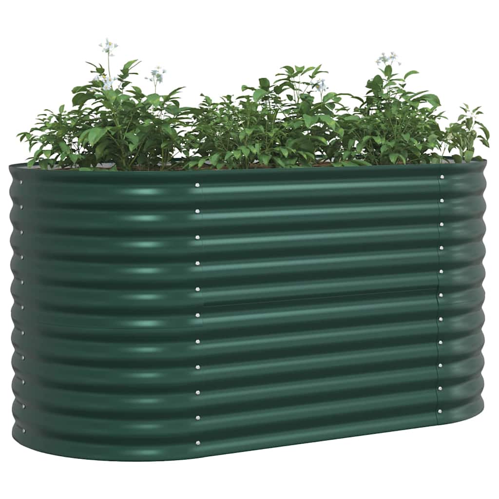 Raised Bed Green 160 x 80 x 81 cm Steel