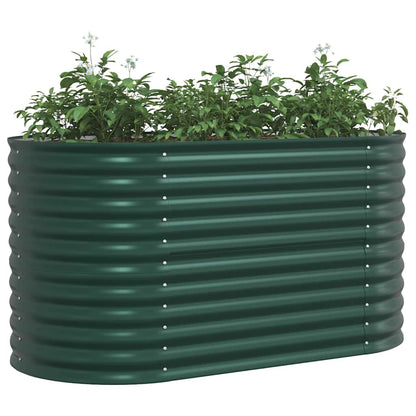 Raised Bed Green 160 x 80 x 81 cm Steel