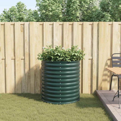 Raised Bed Green 80 x 80 x 81 cm Steel