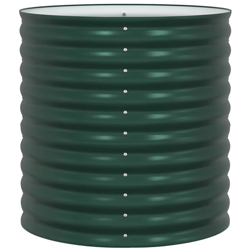 Raised Bed Green 80 x 80 x 81 cm Steel