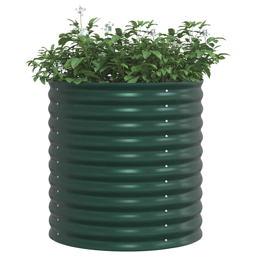 Raised Bed Green 80 x 80 x 81 cm Steel