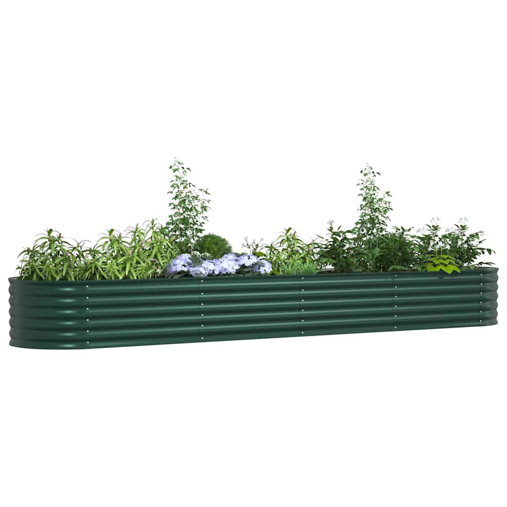 Raised Bed Green 400 x 80 x 44 cm Steel