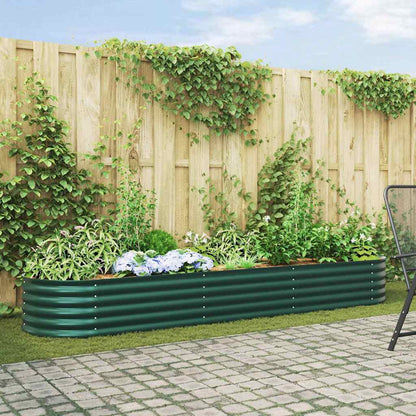 Raised Bed Green 320 x 80 x 44 cm Steel