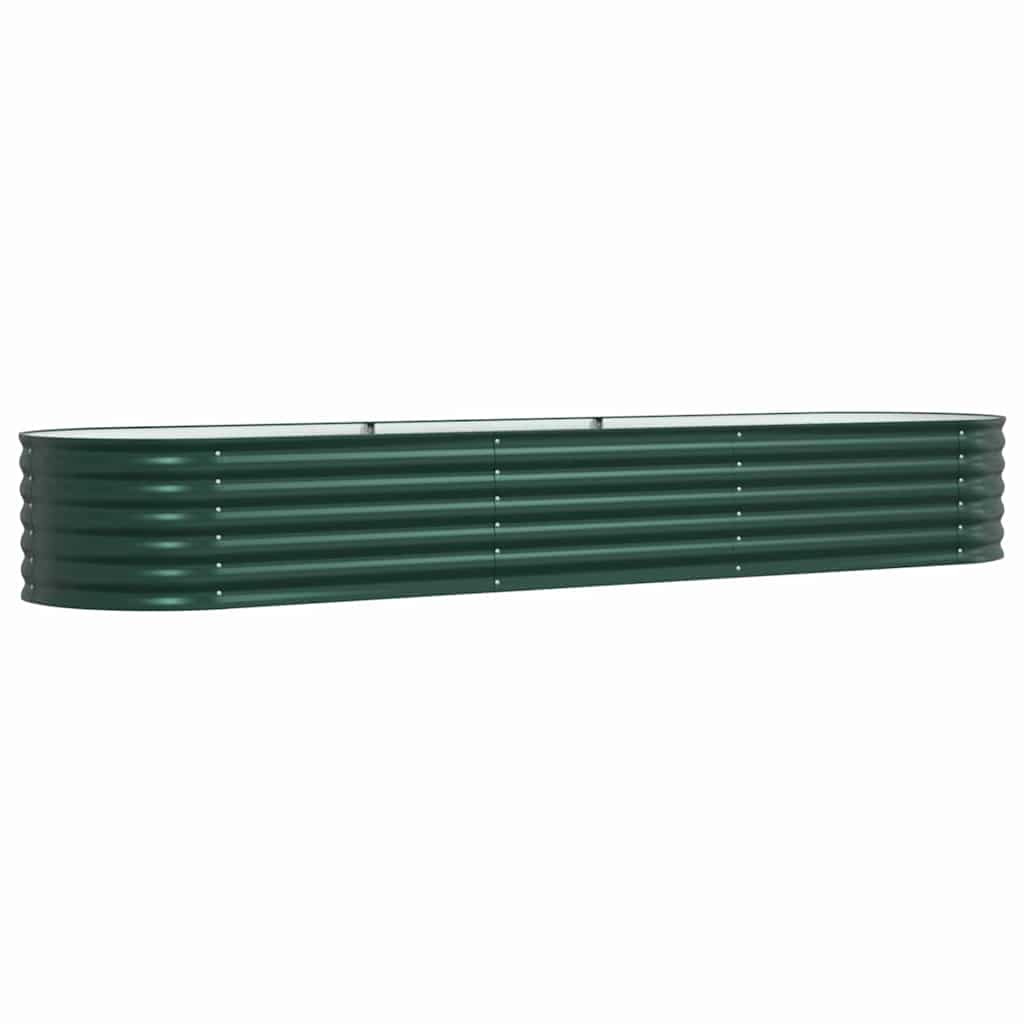 Raised Bed Green 320 x 80 x 44 cm Steel