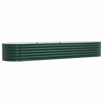 Raised Bed Green 320 x 80 x 44 cm Steel