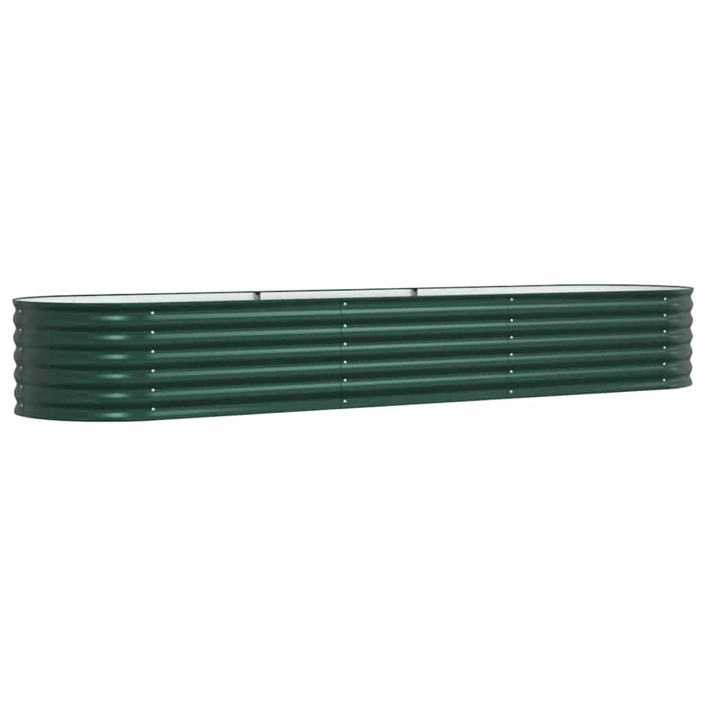 Raised Bed Green 320 x 80 x 44 cm Steel