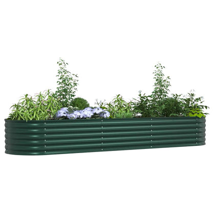 Raised Bed Green 320 x 80 x 44 cm Steel