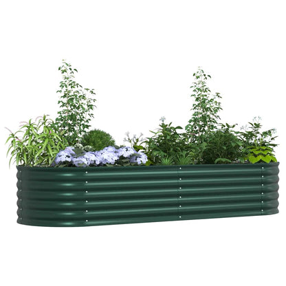 Raised Bed Green 240 x 80 x 44 cm Steel