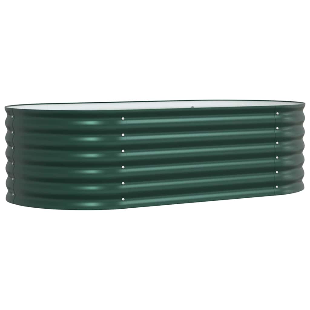 Raised Bed Green 160 x 80 x 44 cm Steel