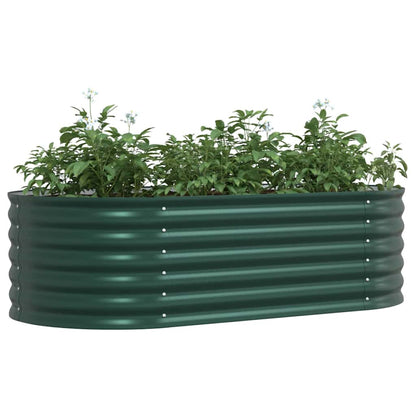 Raised Bed Green 160 x 80 x 44 cm Steel