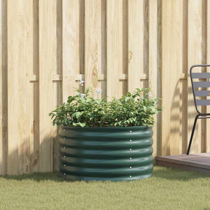 Raised Bed Green 80 x 80 x 44 cm Steel