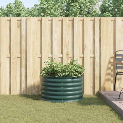 Raised Bed Green 80 x 80 x 44 cm Steel