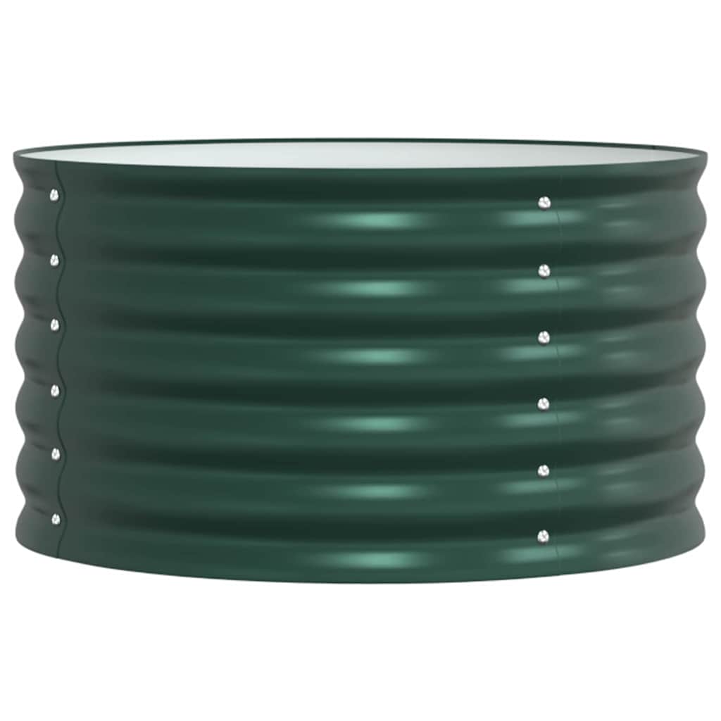 Raised Bed Green 80 x 80 x 44 cm Steel