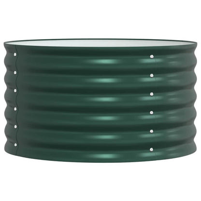 Raised Bed Green 80 x 80 x 44 cm Steel