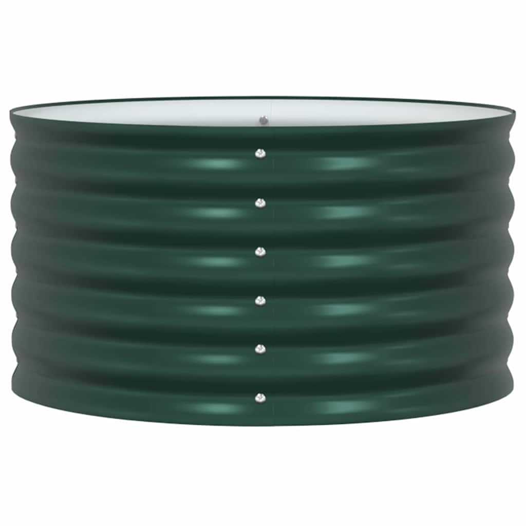 Raised Bed Green 80 x 80 x 44 cm Steel
