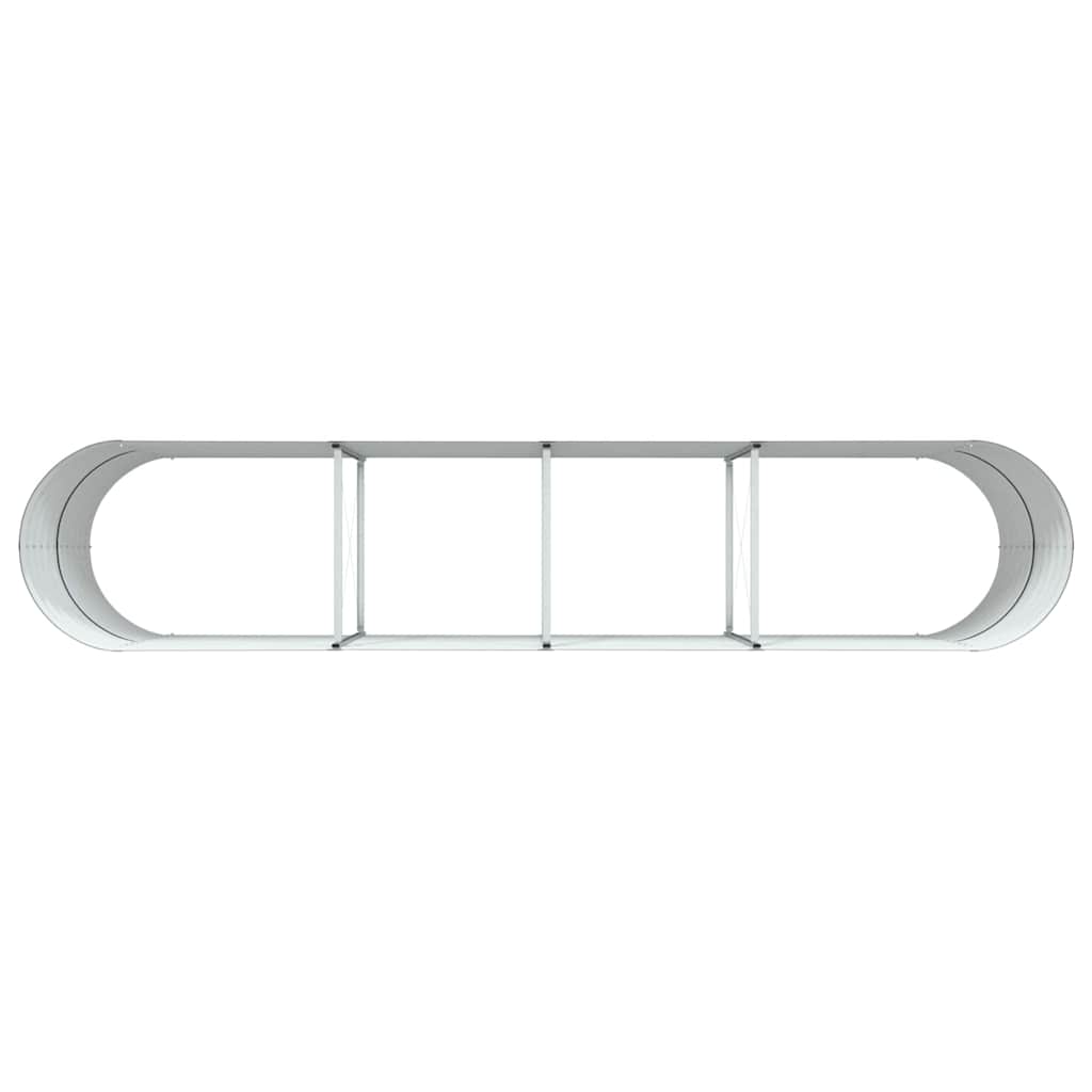Raised Bed Brown 400 x 80 x 81 cm Steel