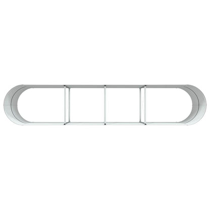 Raised Bed Brown 400 x 80 x 81 cm Steel