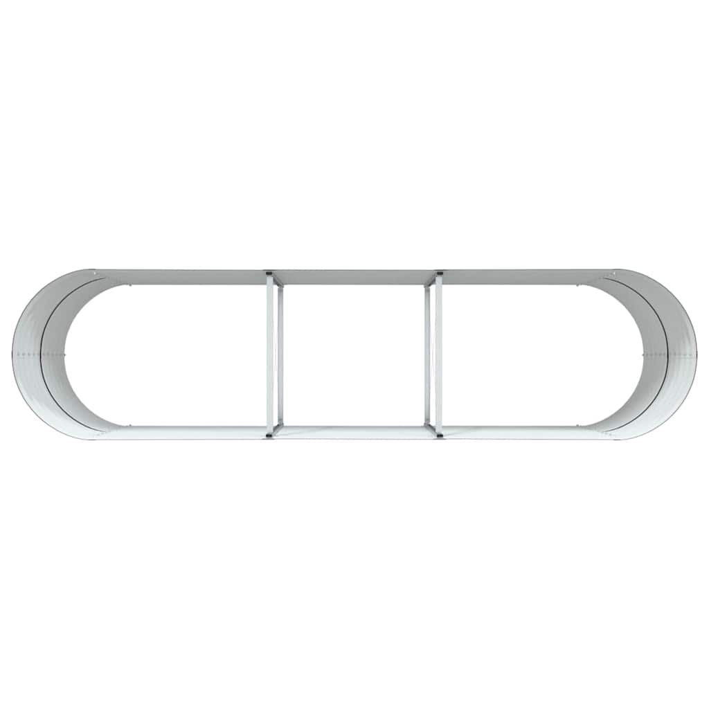 Raised Bed Brown 320 x 80 x 81 cm Steel