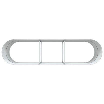 Raised Bed Brown 320 x 80 x 81 cm Steel
