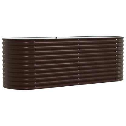 Raised Bed Brown 240 x 80 x 81 cm Steel