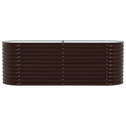 Raised Bed Brown 240 x 80 x 81 cm Steel