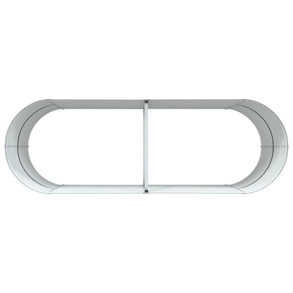 Raised Bed Brown 240 x 80 x 81 cm Steel