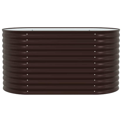 Raised Bed Brown 160 x 80 x 81 cm Steel