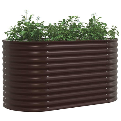 Raised Bed Brown 160 x 80 x 81 cm Steel