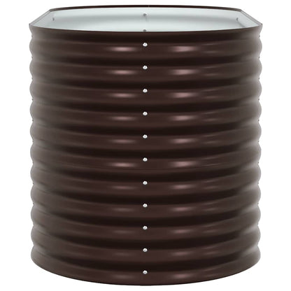 Raised Bed Brown 160 x 80 x 81 cm Steel