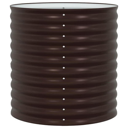 Raised Bed Brown 80 x 80 x 81 cm Steel
