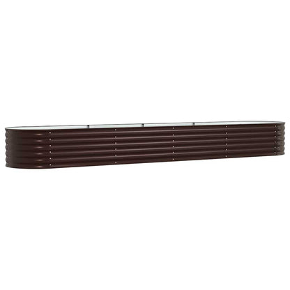 Raised Bed Brown 400 x 80 x 44 cm Steel