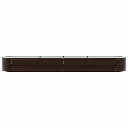 Raised Bed Brown 400 x 80 x 44 cm Steel