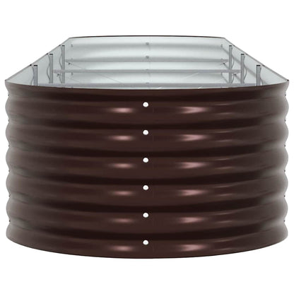 Raised Bed Brown 400 x 80 x 44 cm Steel