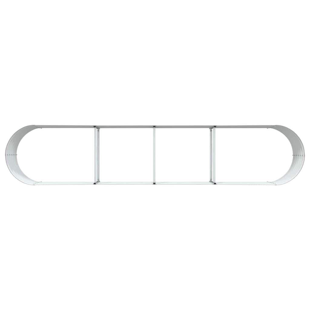 Raised Bed Brown 400 x 80 x 44 cm Steel