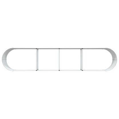Raised Bed Brown 400 x 80 x 44 cm Steel