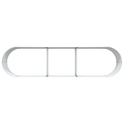 Raised Bed Brown 320 x 80 x 44 cm Steel