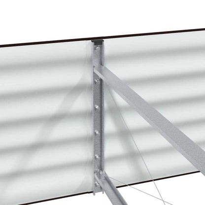 Raised Bed Brown 240 x 80 x 44 cm Steel