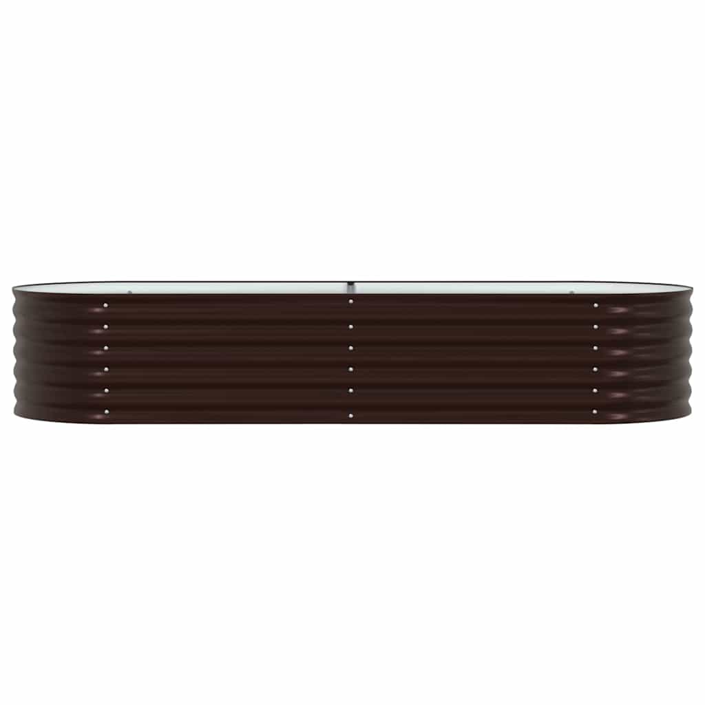 Raised Bed Brown 240 x 80 x 44 cm Steel