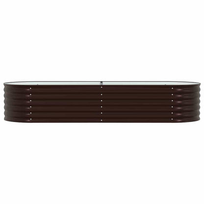 Raised Bed Brown 240 x 80 x 44 cm Steel