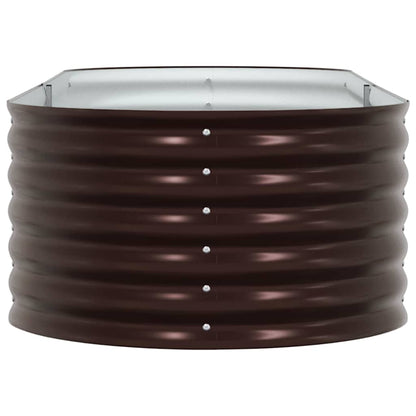 Raised Bed Brown 240 x 80 x 44 cm Steel