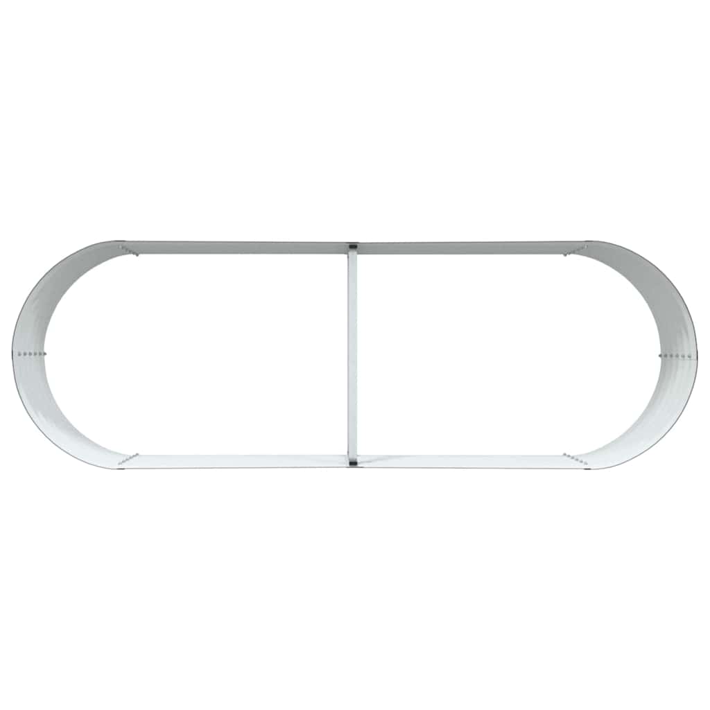 Raised Bed Brown 240 x 80 x 44 cm Steel