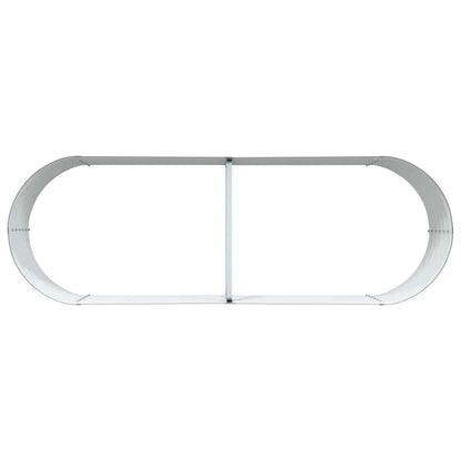 Raised Bed Brown 240 x 80 x 44 cm Steel