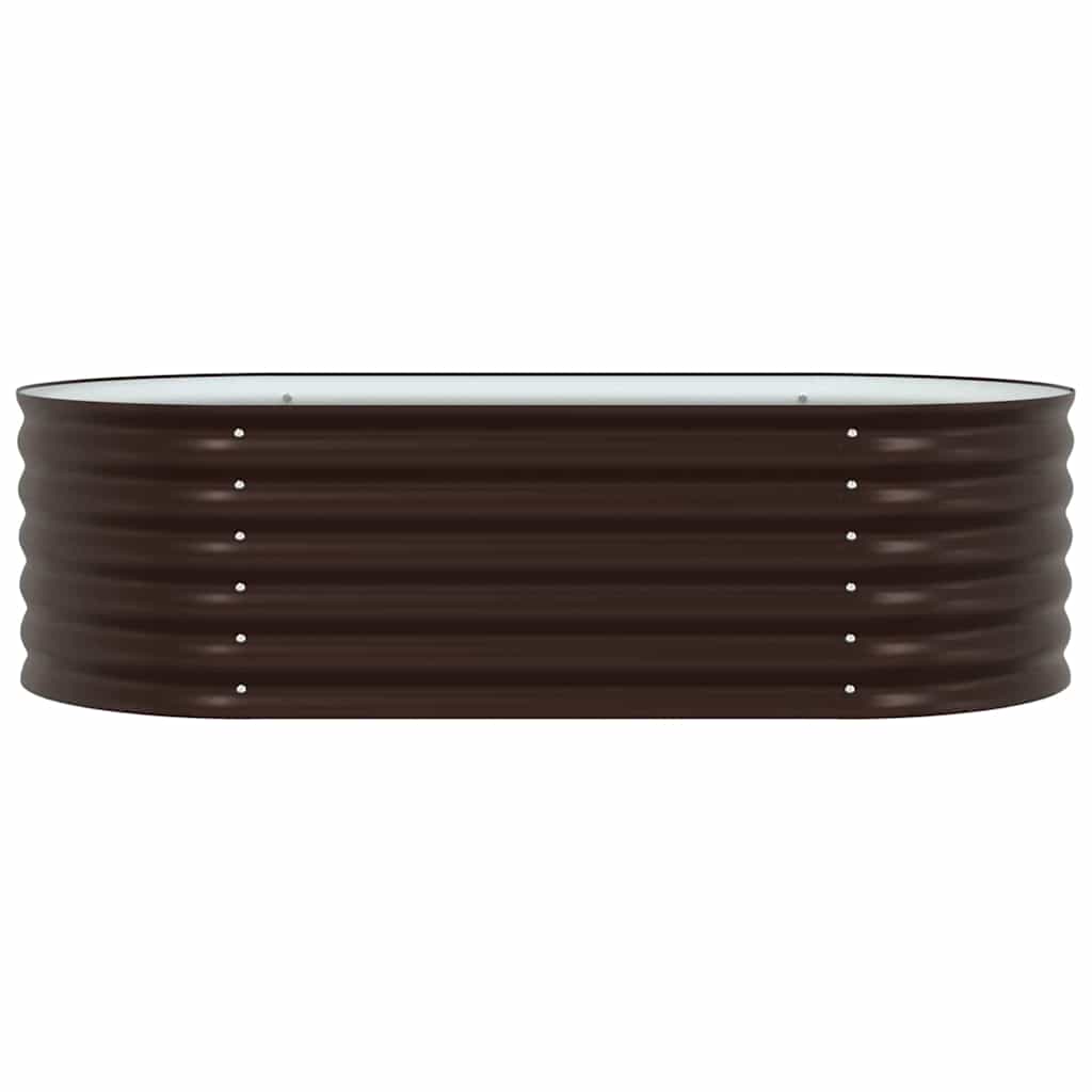 Raised Bed Brown 160 x 80 x 44 cm Steel