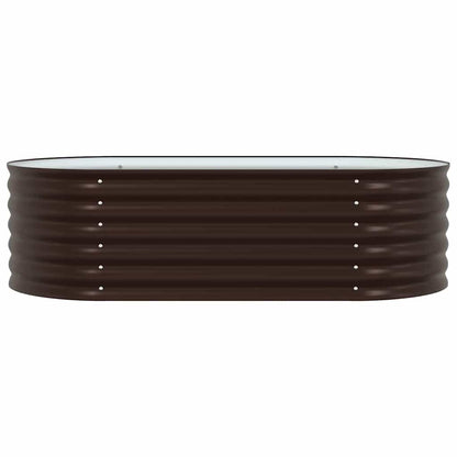 Raised Bed Brown 160 x 80 x 44 cm Steel
