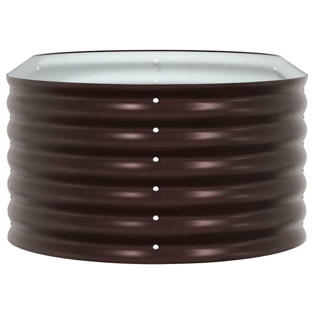 Raised Bed Brown 160 x 80 x 44 cm Steel