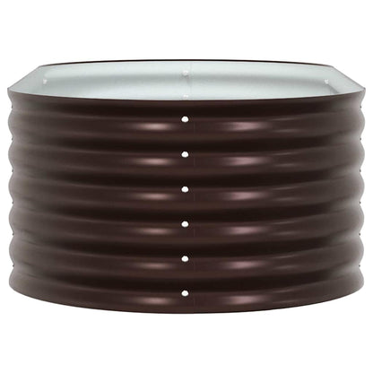 Raised Bed Brown 160 x 80 x 44 cm Steel