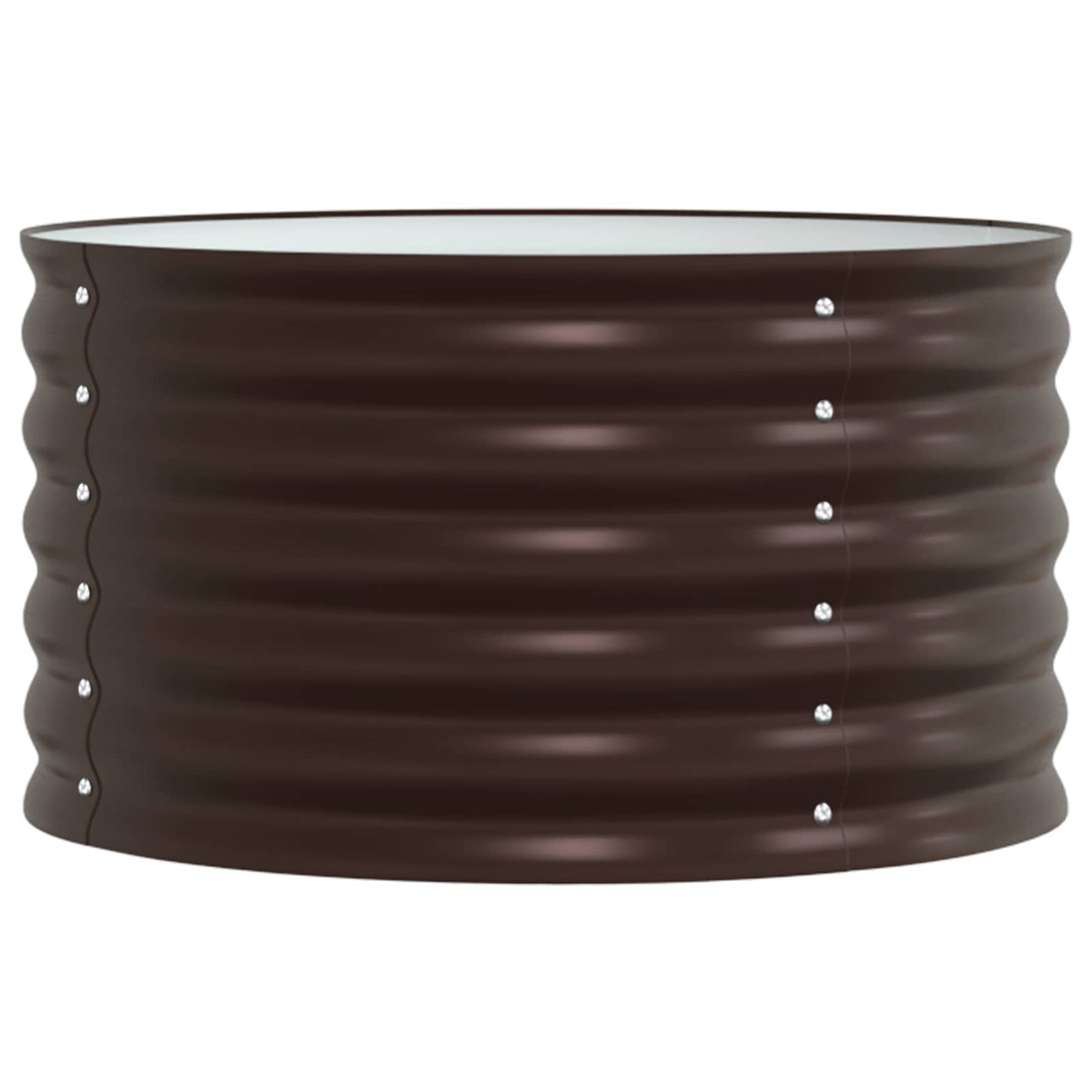 Raised Bed Brown 80 x 80 x 44 cm Steel