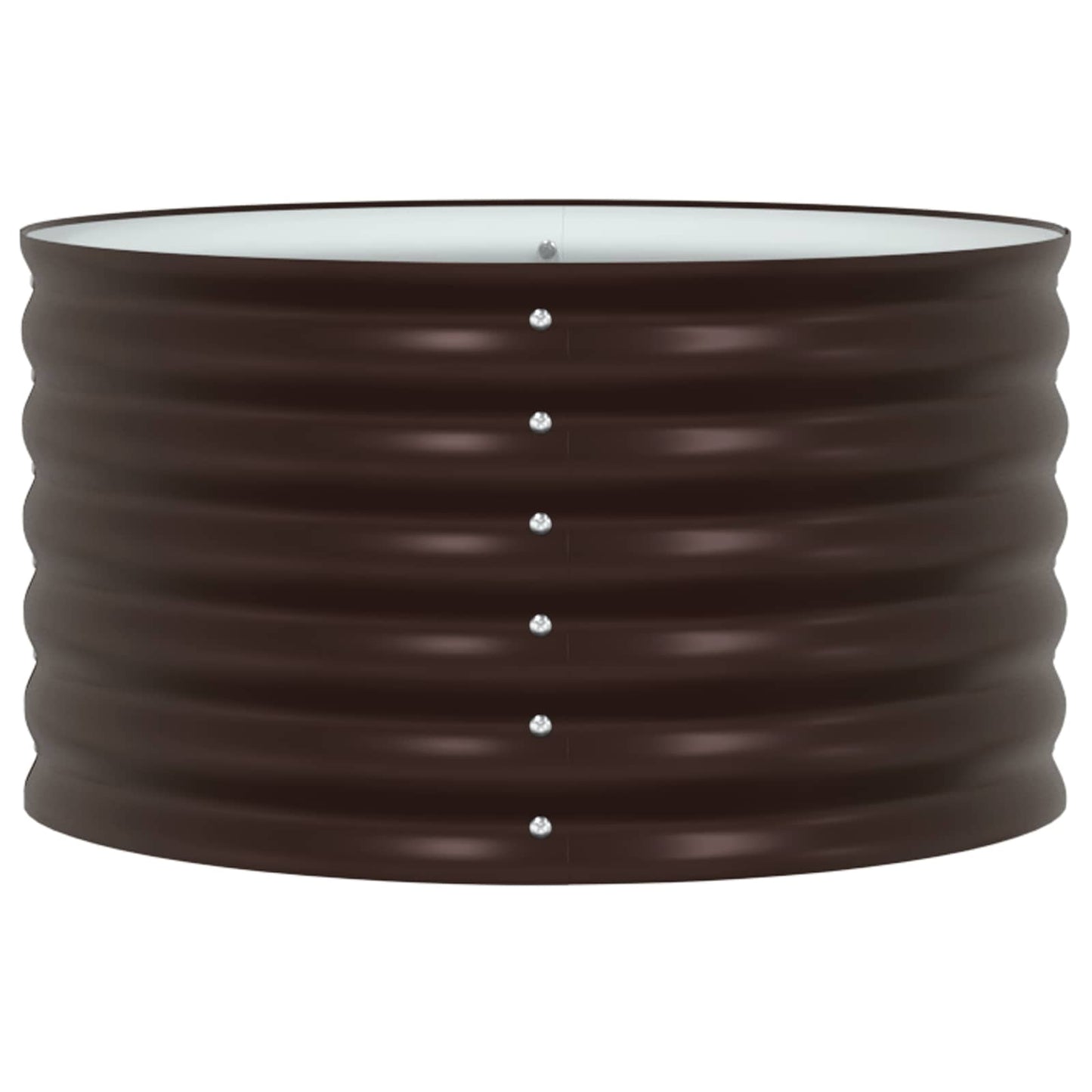Raised Bed Brown 80 x 80 x 44 cm Steel