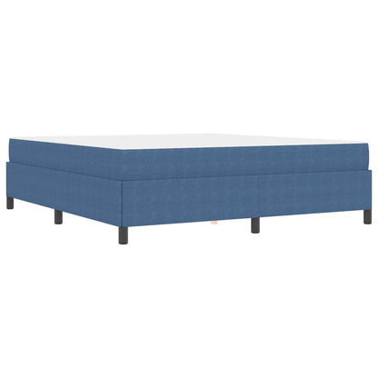 Bed Frame with Mattress Blue 180 x 200 cm Fabric