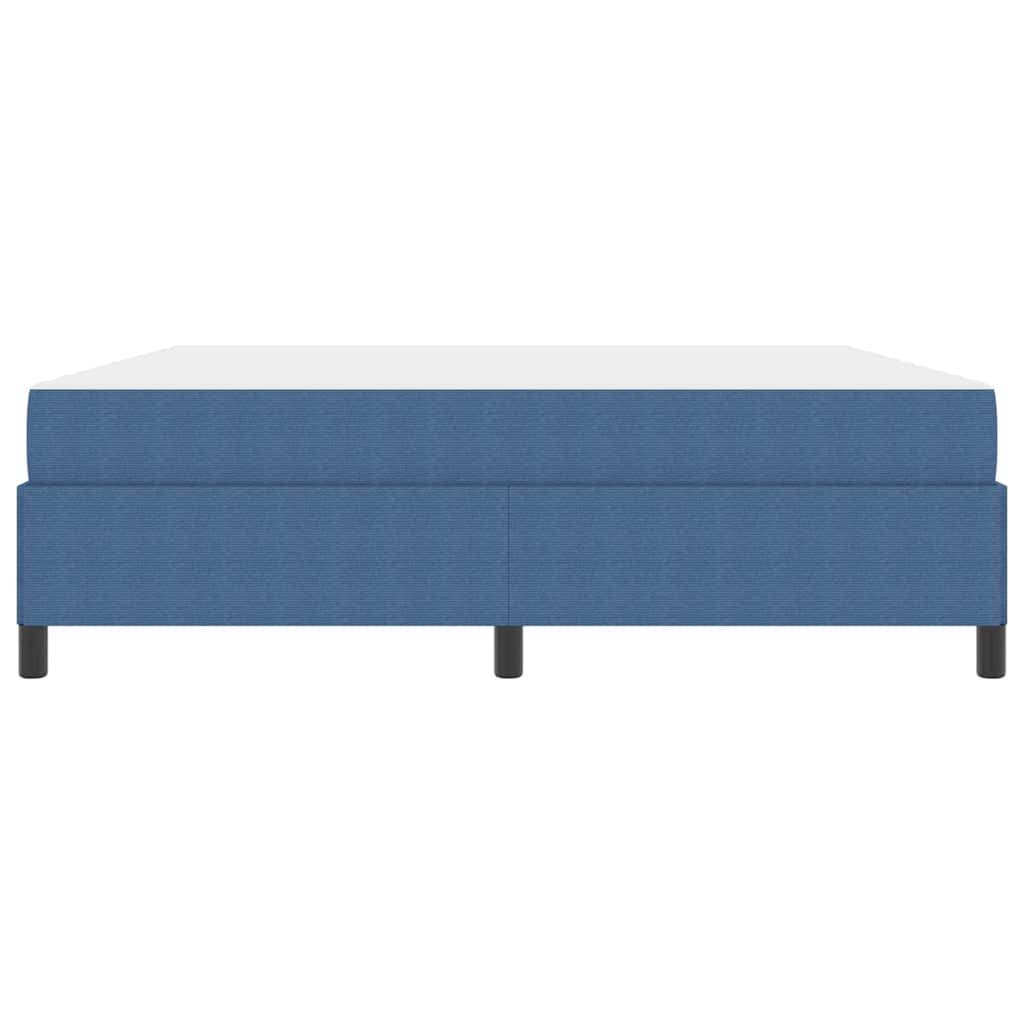 Bed Frame with Mattress Blue 180 x 200 cm Fabric